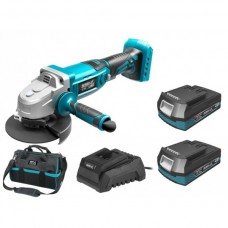 Dedra Set Polizor unghiular 125mm cu 2 acumulatori Li-Ion 18V 2.0Ah incarcator 60W si geanta de transport Dedra Set Polizor unghiular 125mm cu 2 acumulatori Li-Ion 18V 2.0Ah incarcator 60W si geanta de transport